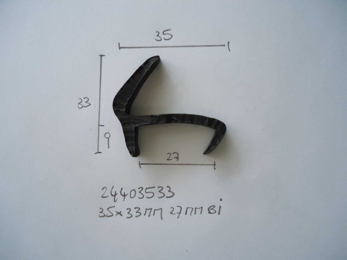 Profiel 35x33mm 27mm bi Esterel Vouwcaravan - Dsc03389 - 24403533