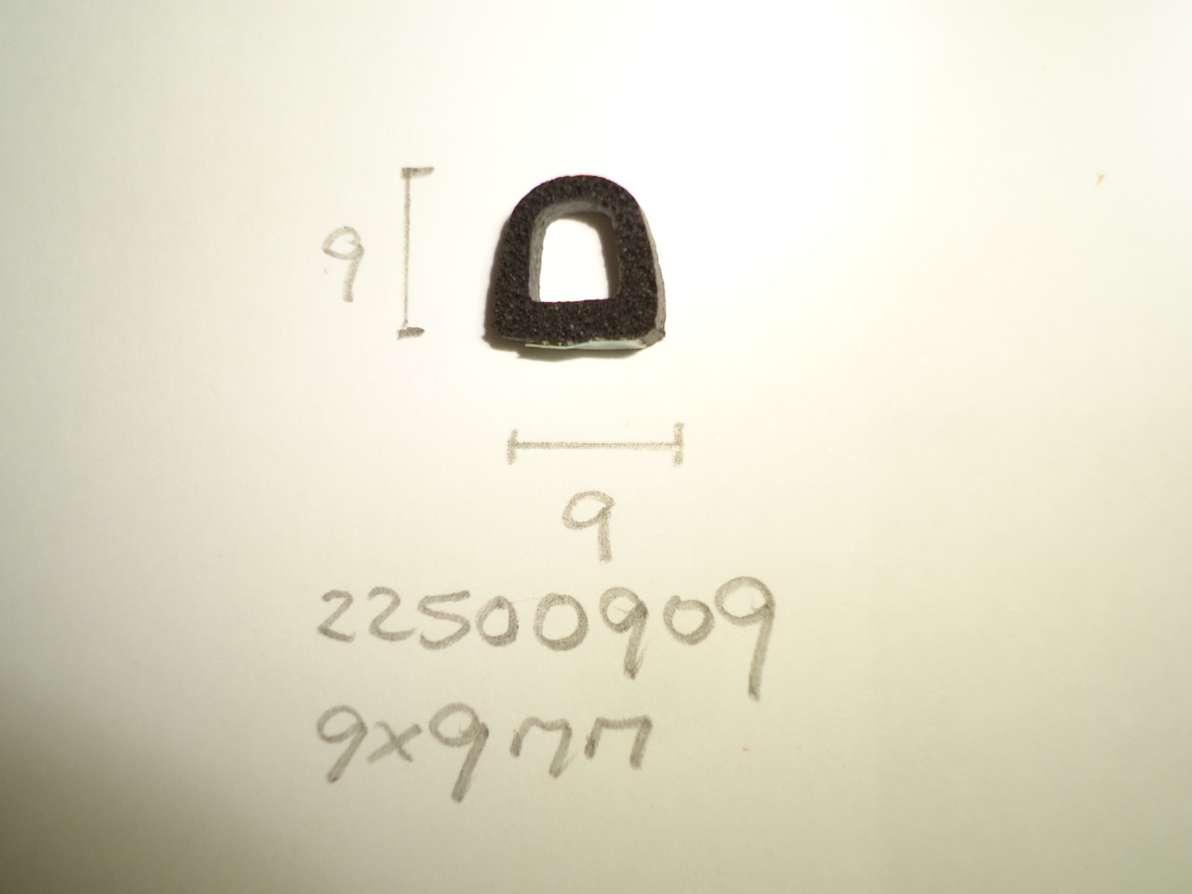 Mosrubber D-profiel 9x9mm ZKL - Dsc03817 - 22500909