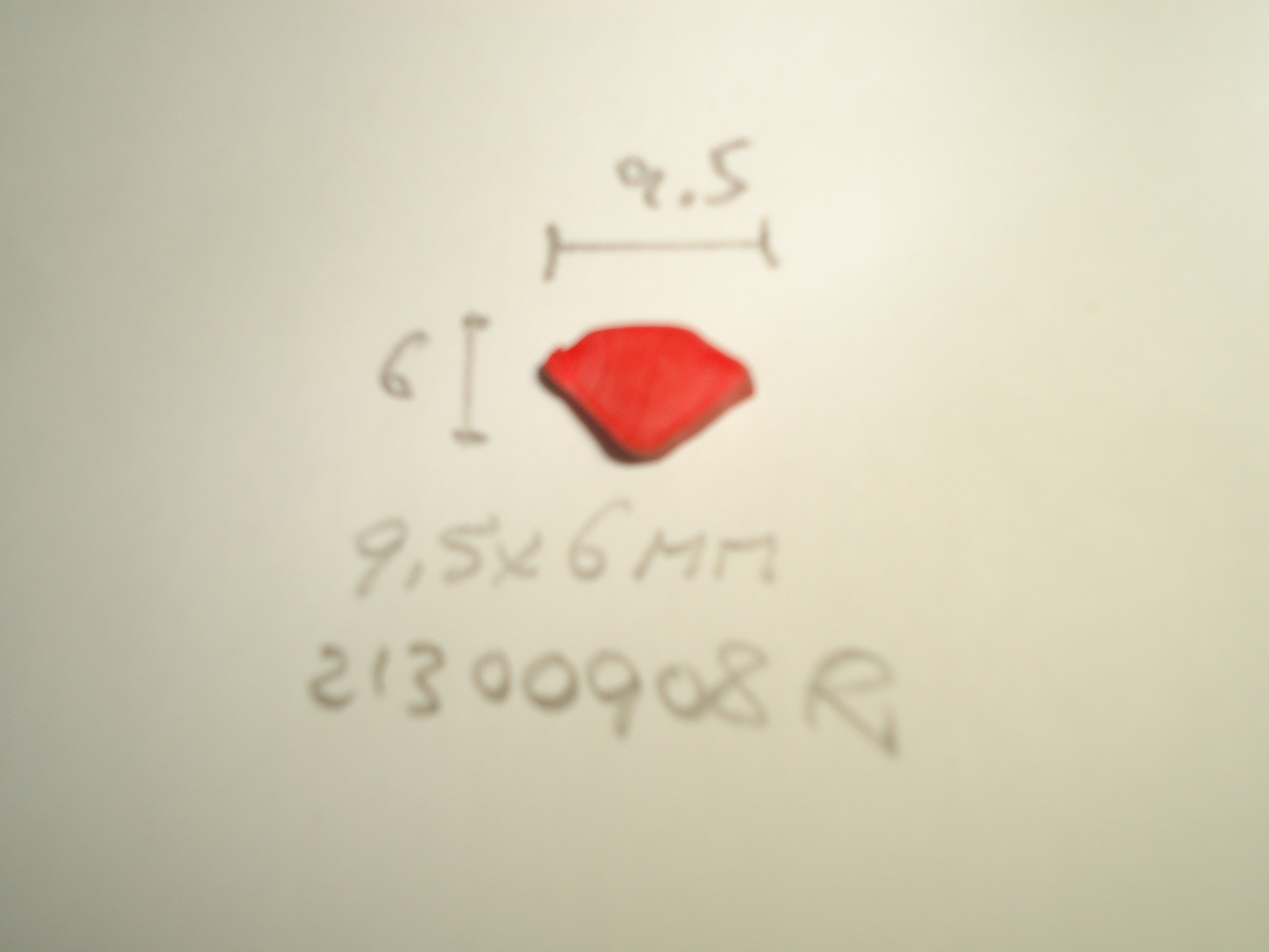 Inleg pees 9.5x6mm rood - Dsc03928 - 21300908R