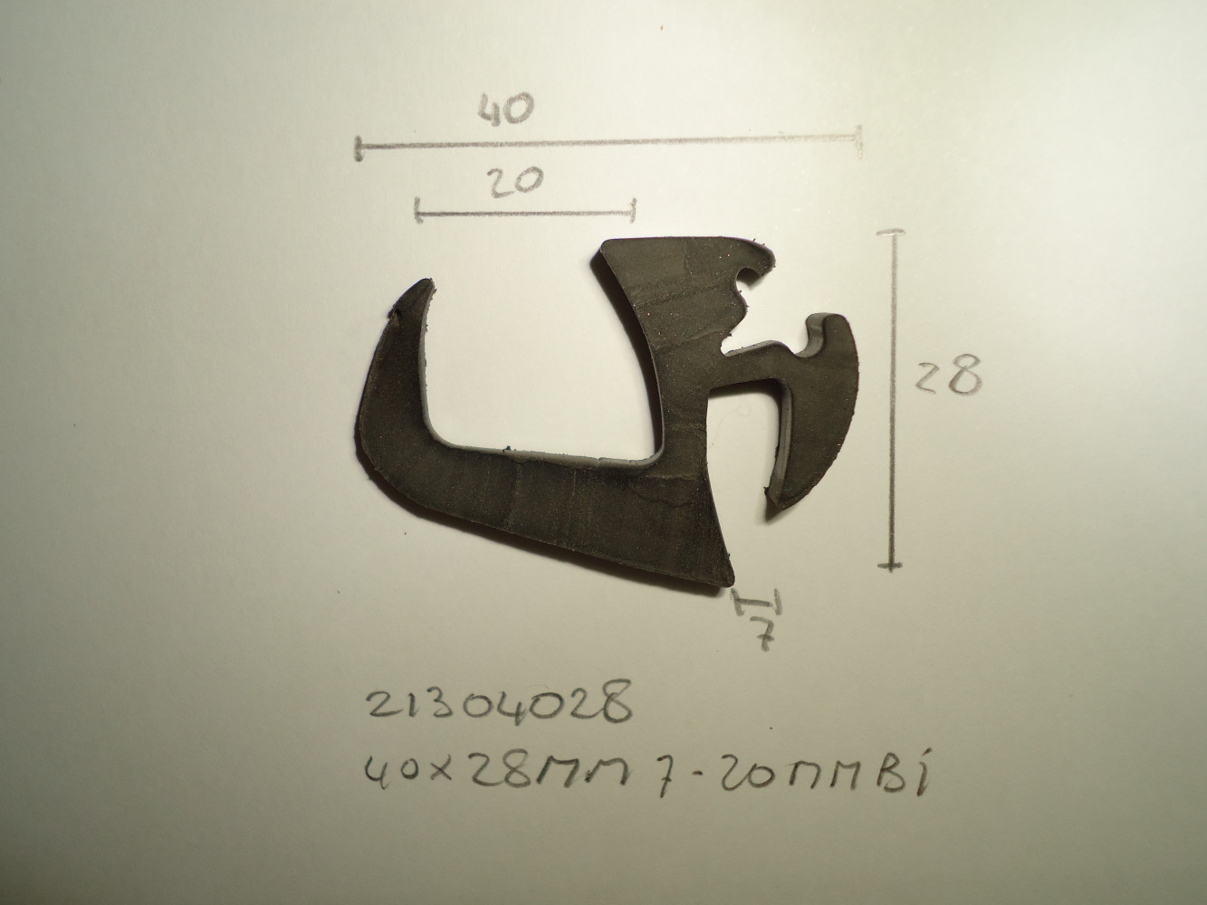 Raamrubber 40x28mm - Dsc04105 - 21304028
