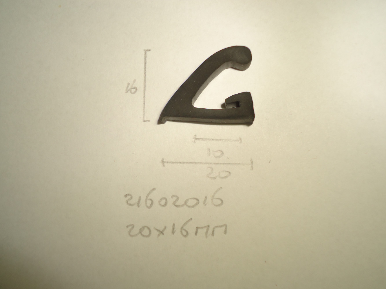 Raamrubber hardtop 20x16mm - Dsc04629 - 21602016