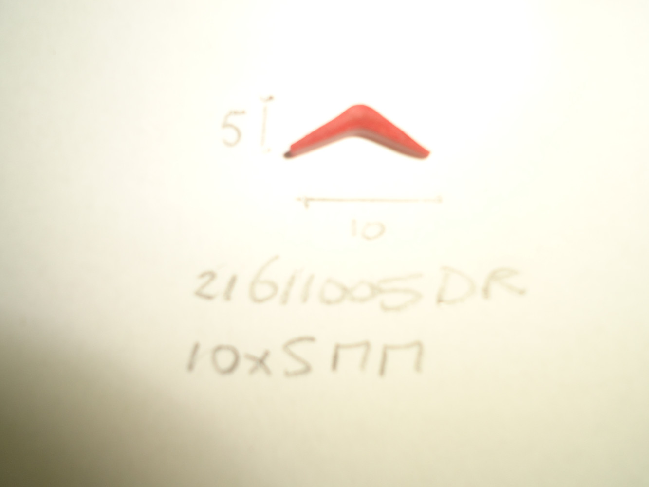 Inlegbies 10x5mm donker rood - Dsc04662 - 21611005DR