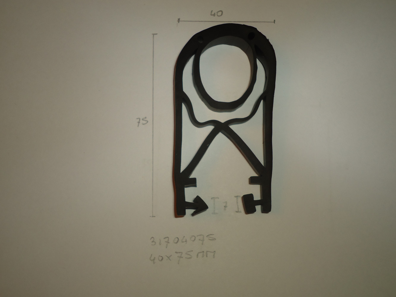 Overhead deurrubber 40x75mm - Dsc05187 - 31704075