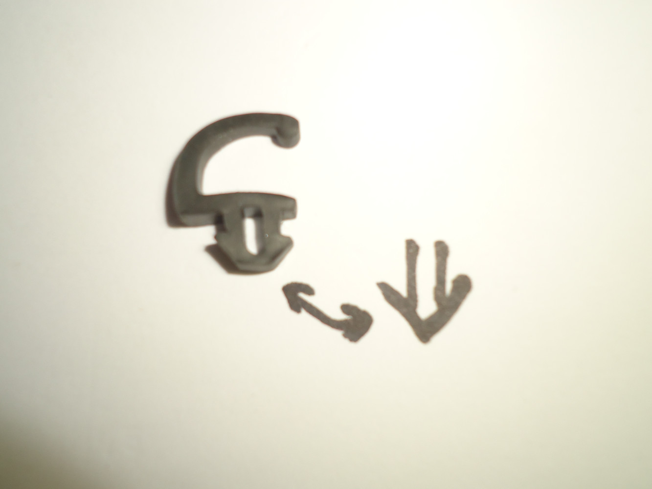 Kozijnrubber met indruk