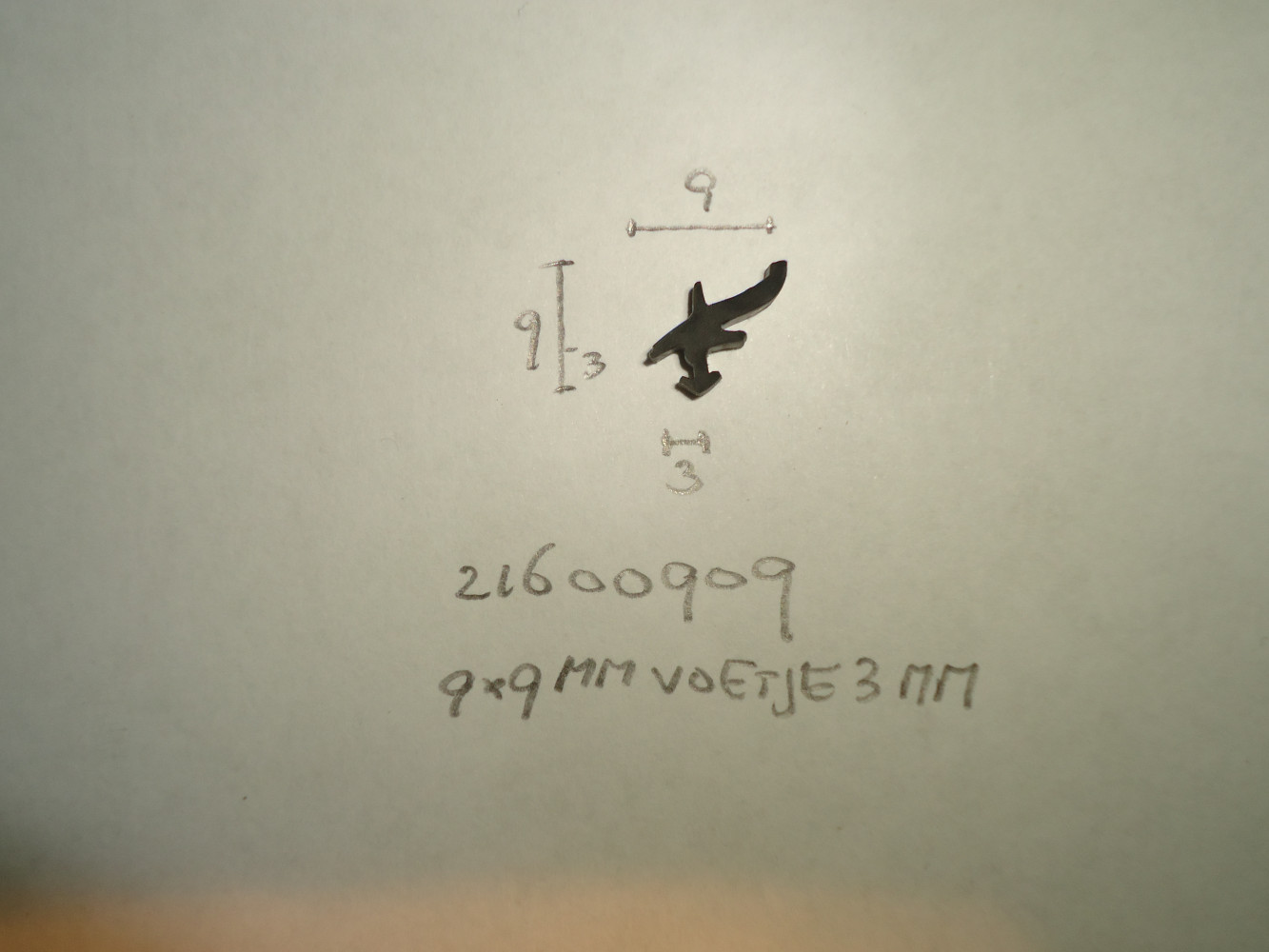 Sierstrip 9x9mm voetje 3mm - Dsc06557 - 21600909