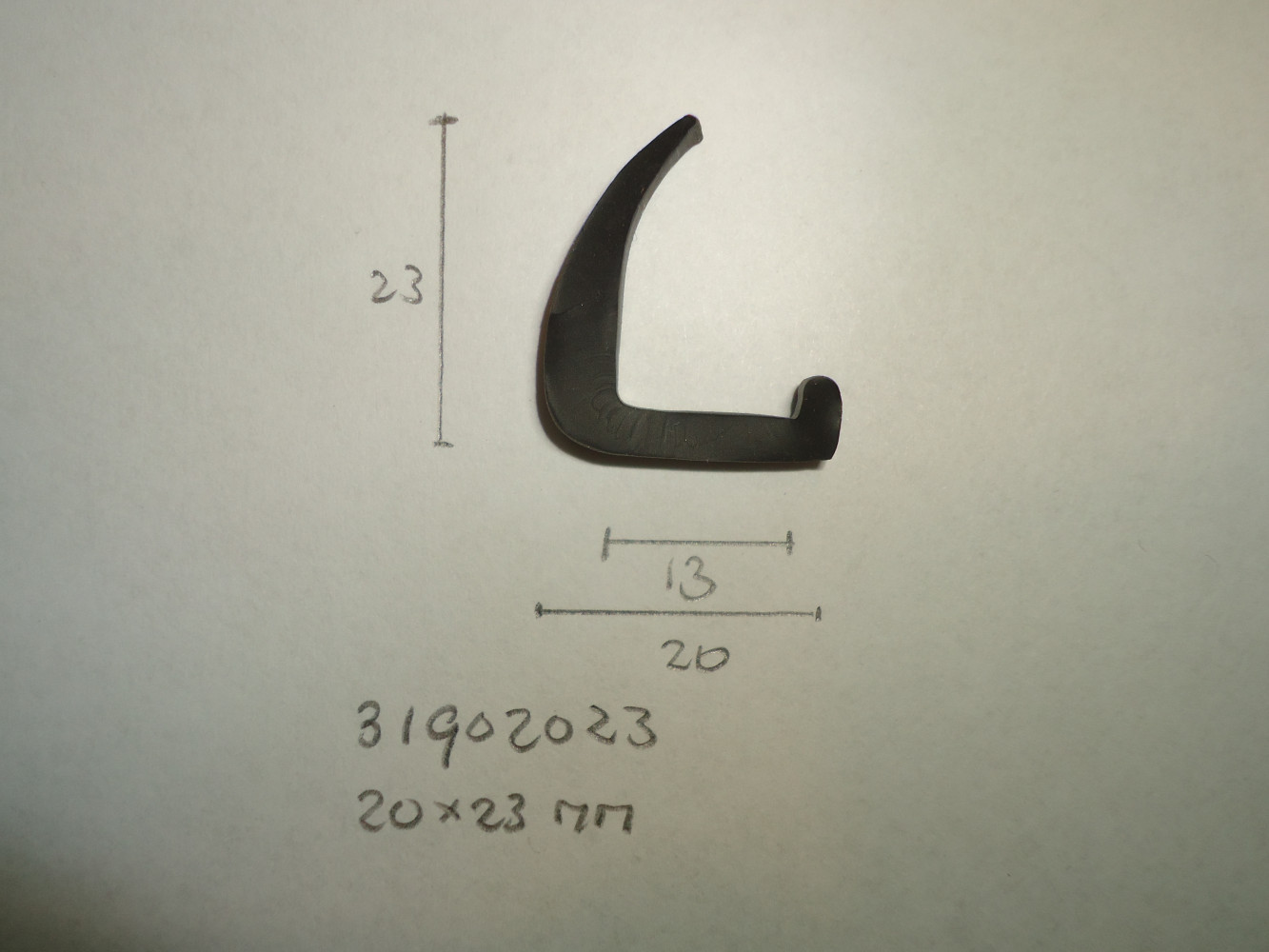 Afdichtrubber 20x23mm - Dsc06607 - 31902023