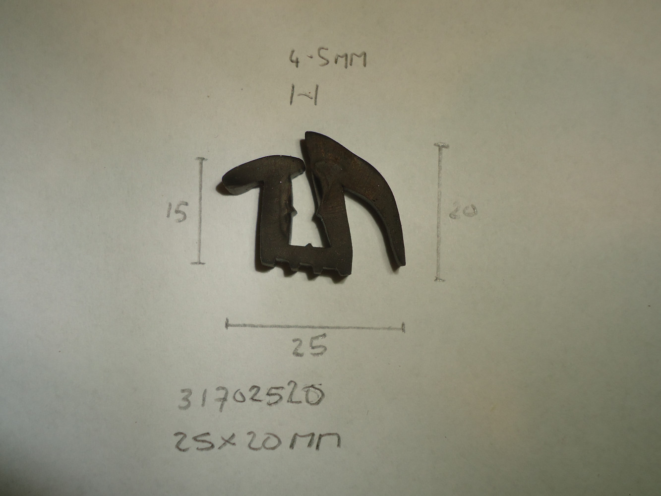 Raamrubber 25x20mm - Dsc06634 - 31702520