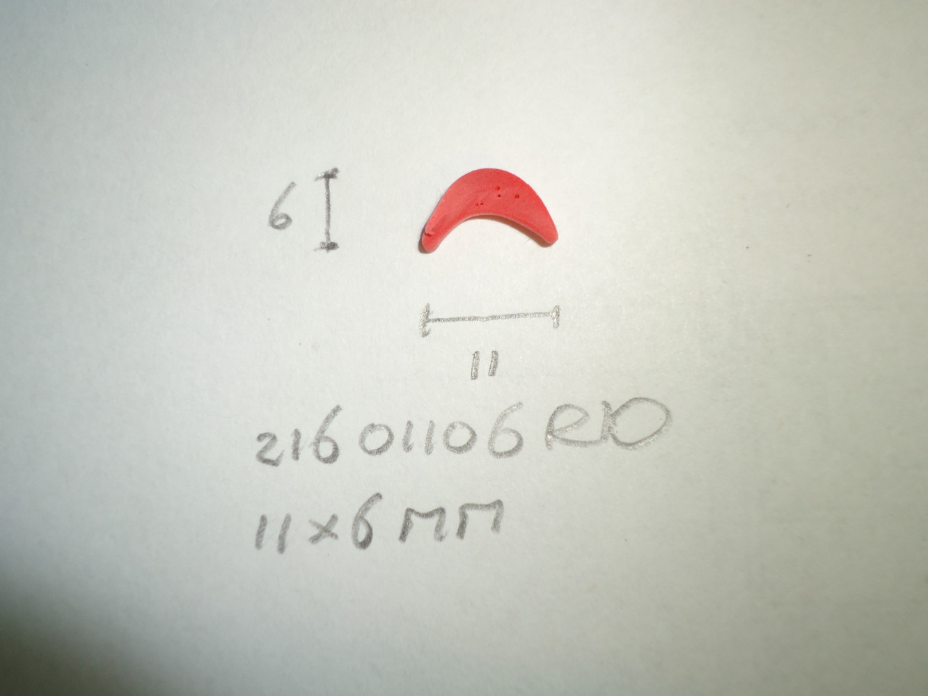 Inlegbies 11x6mm rood - Dsc06664 - 21601106RD