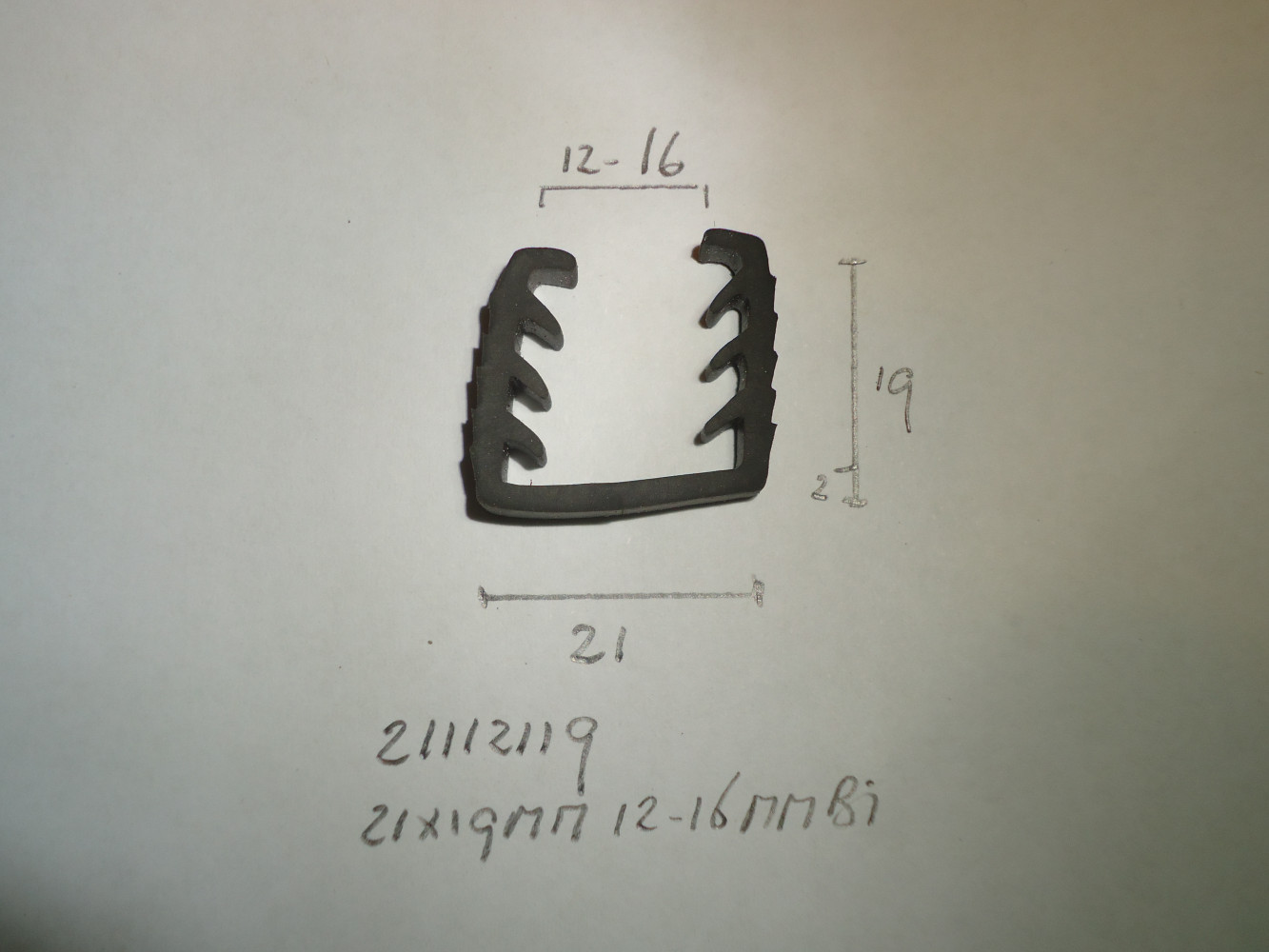 Dubbelglasprofiel 21x19mm 12-16mm bi - Dsc06870 - 21112119