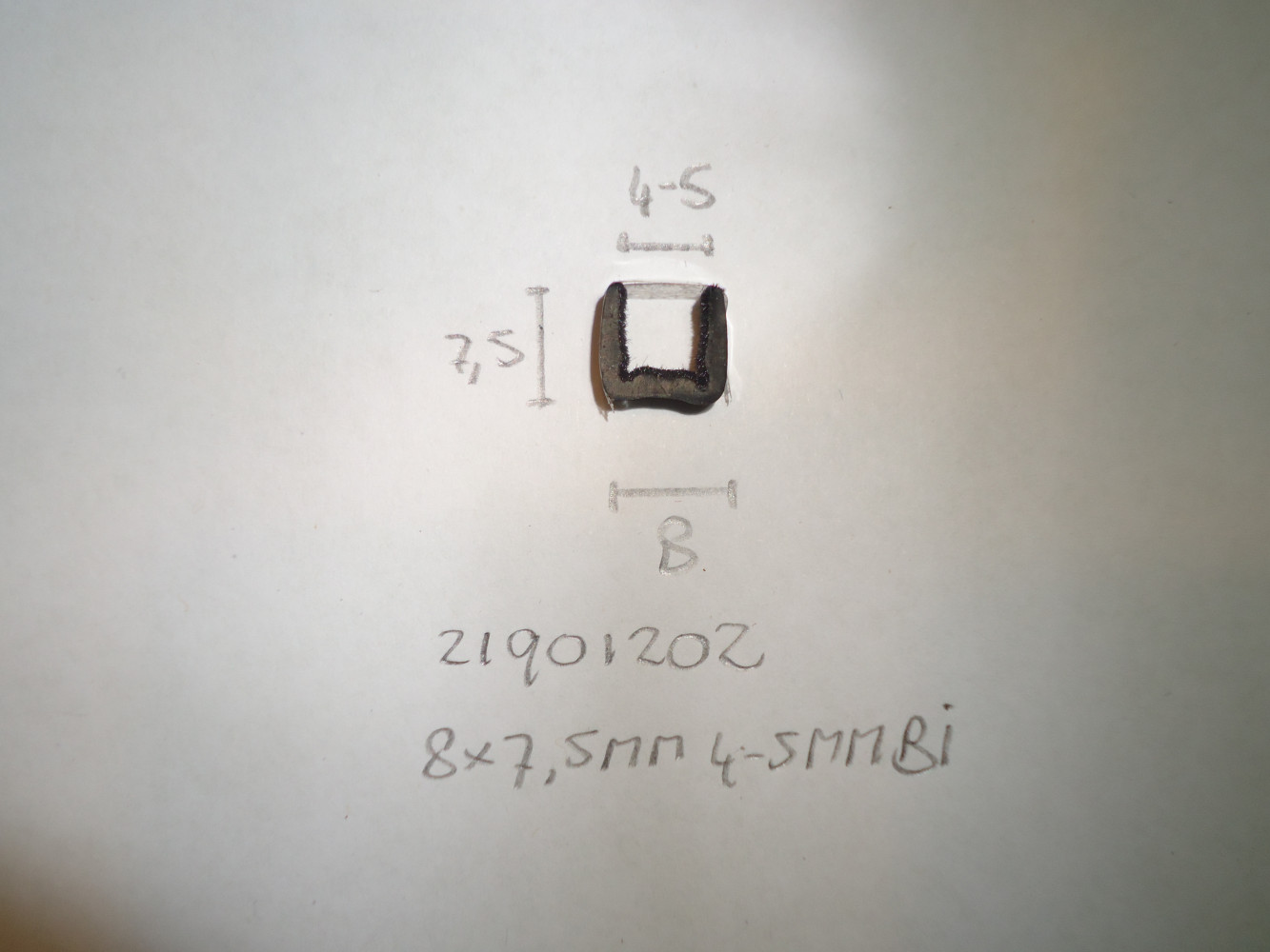 Raamloop 8x7.5mm 4- 5mm bi - Dsc07050 - 21901202
