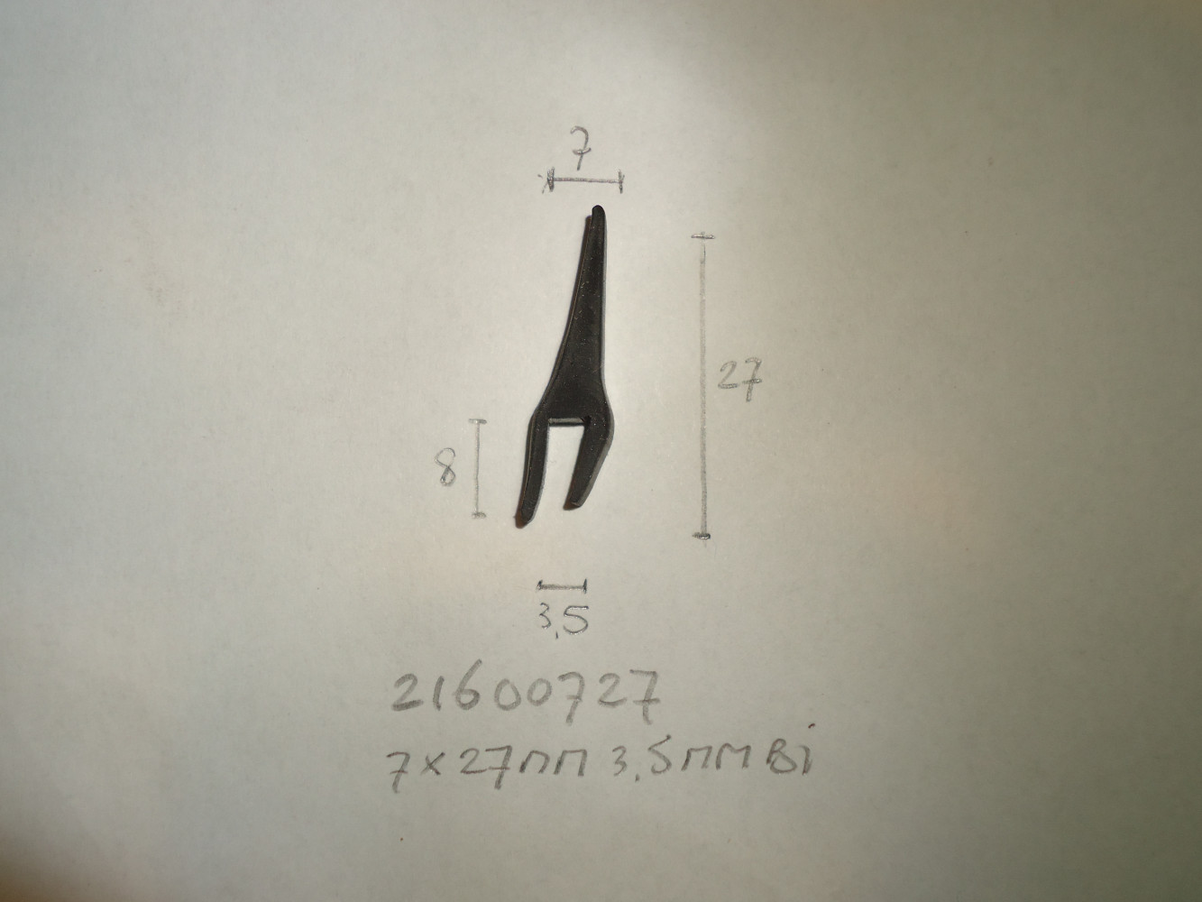 Onderlegbies stootlijst 7x27mm 3.5mm bi - Dsc07089 - 21600727