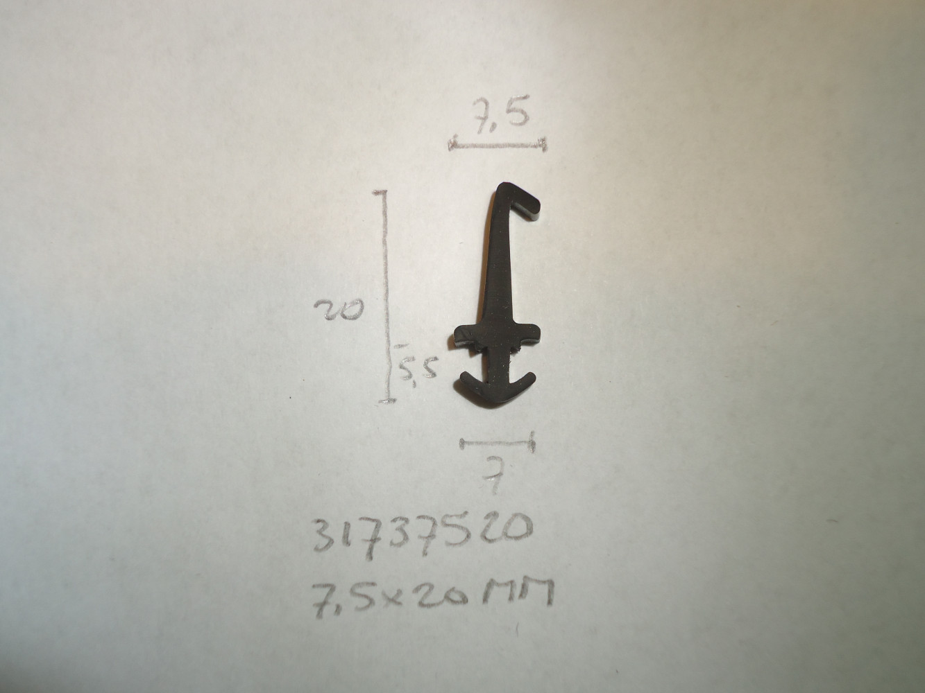 Kozijnprofiel 7.5x20mm voet 7mm - Dsc07269 - 31737520