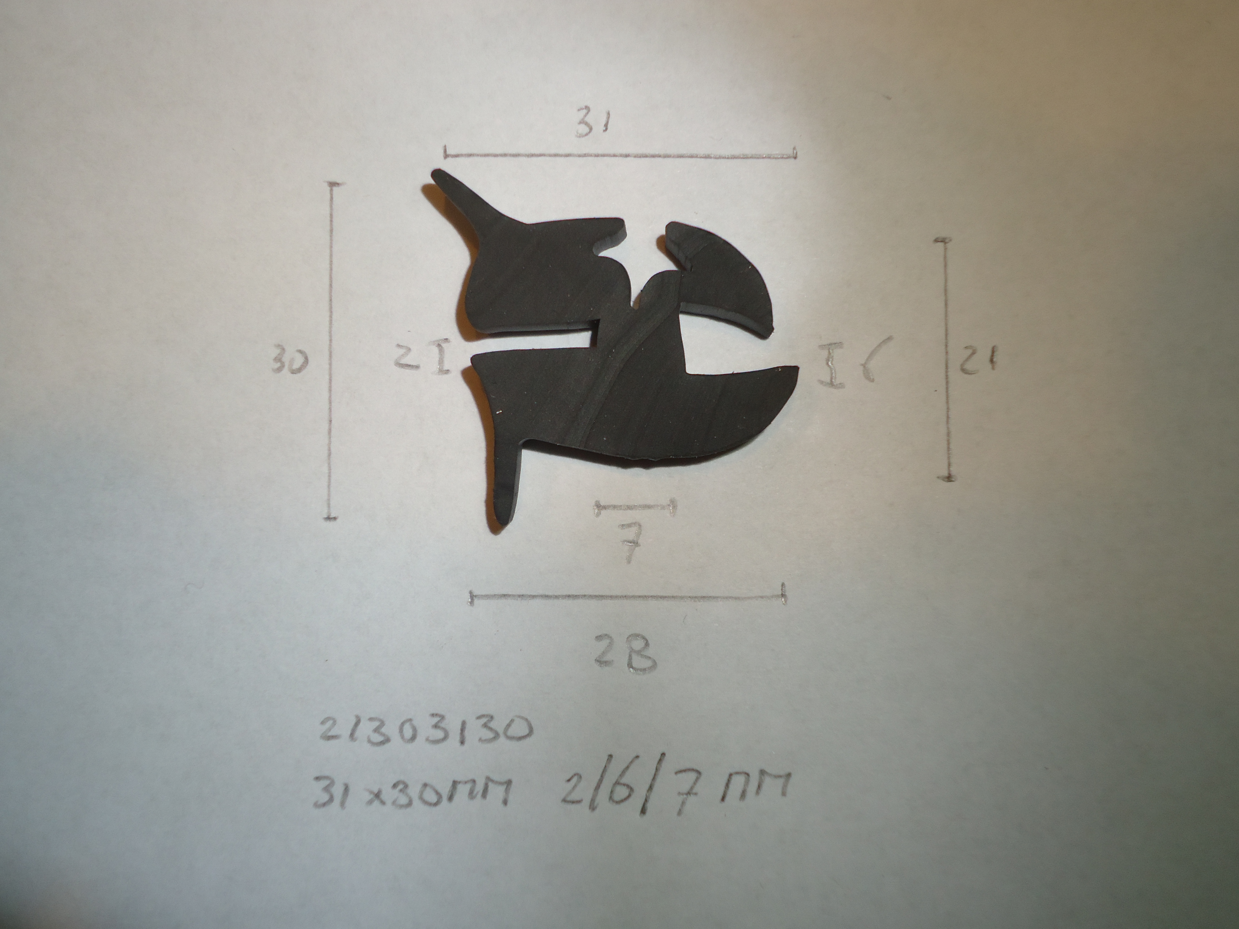 H- profiel 31x30mm 2/6/7mm - Dsc07743 - 21303130