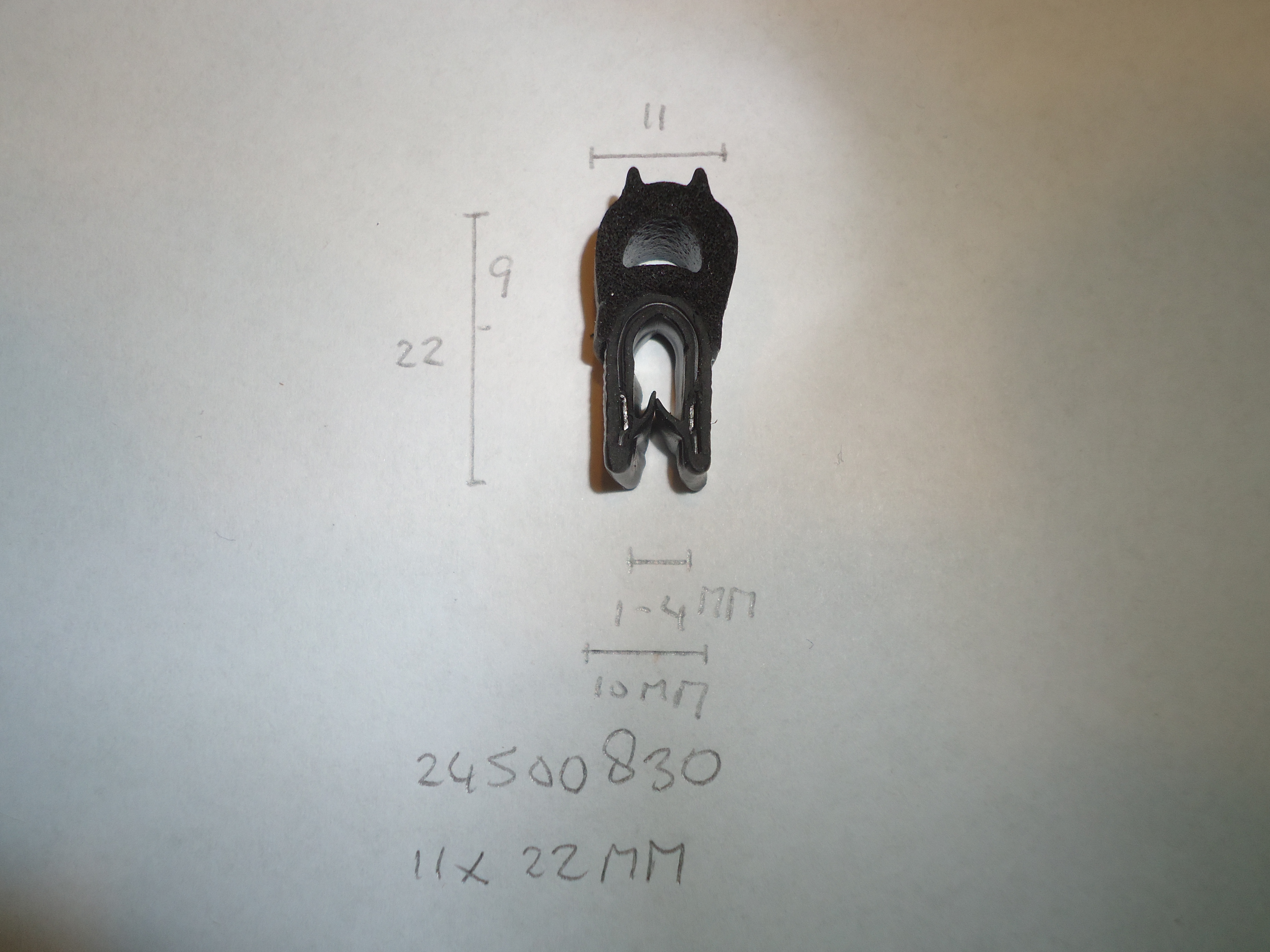 Klemprofiel mosrubber kamer 11x22mm - Dsc07791 - 24500830