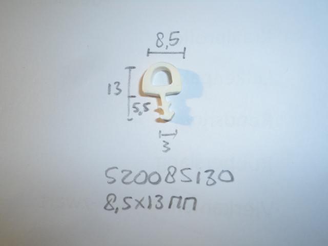 Afwerkrubber 8,5x13mm wit - Dsc08523 - 520085130