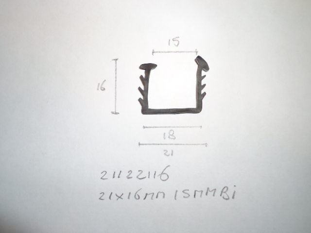 Dubbelglas rubber 21x16mm 15mm bi - Dsc08531 1 - 21122116