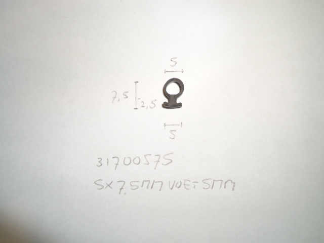 Kozijnrubber 5x7.5mm voet 5mm - Dsc08674 - 31700575