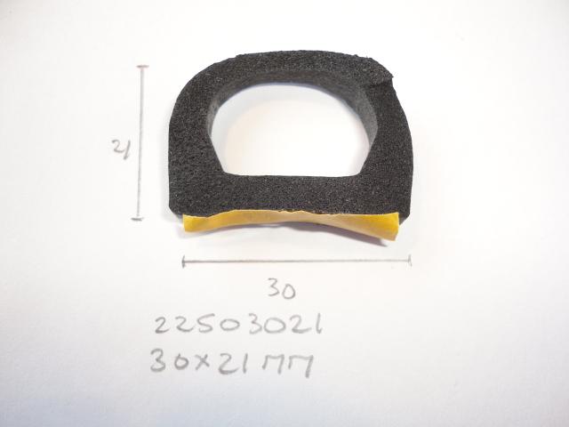 Mosrubber D-profiel 30x21mm ZKL - Dsc09010 - 22503021